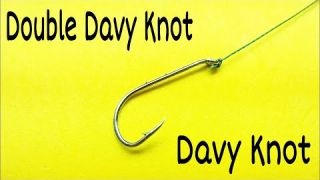 Лучший рыболовный узел double davy knot. Как привязать крючок к леске. Рыболовные узлы и самоделки