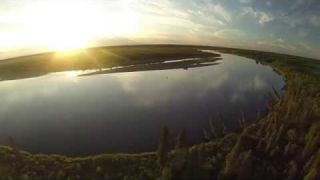 Incredible drone footage of Alaska fly fishing!